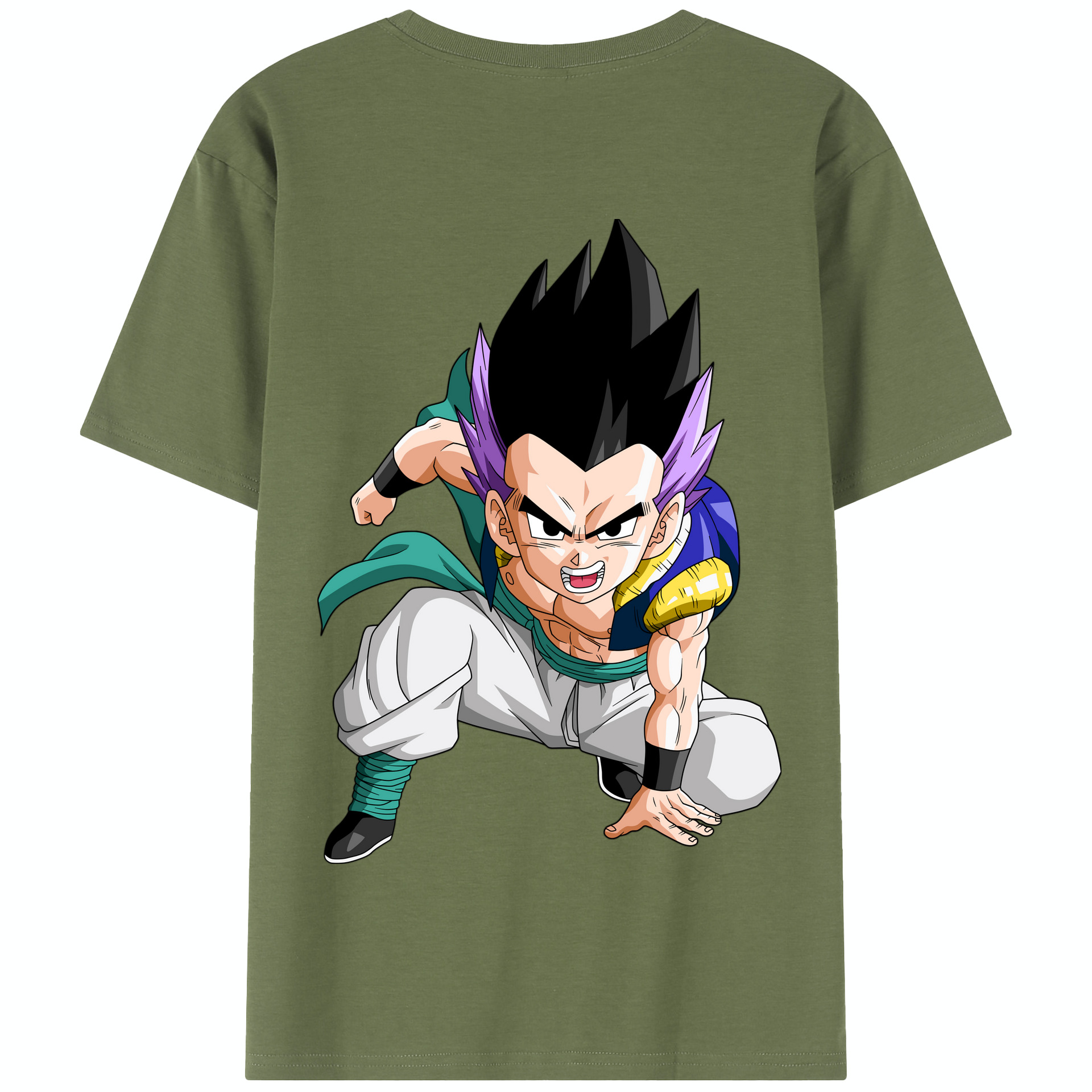 （画像用） ドラゴンボール 孫 悟飯（そんごはん）DRAGON BALL Son Gohan 綿100％半袖Tシャツ（背面プリント）